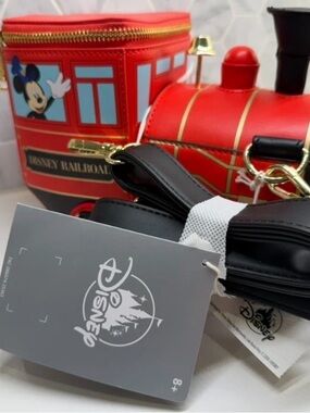 Disney Parks Loungefly Mickey Minnie Railroad Train Light Up Crossbody NEW 2026